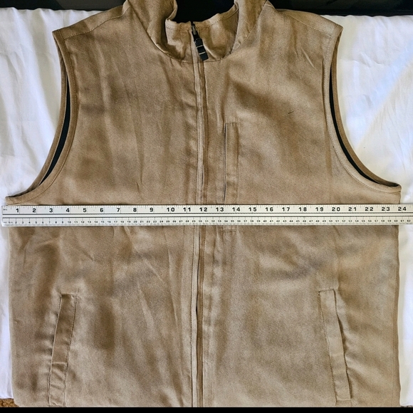 Weatherproof Vintage Men's Reversible Black Brown Large Casual Outdoor Vest - Picture 6 of 12